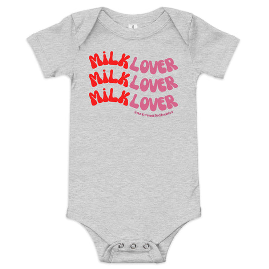 Milk Lover Baby short sleeve one piece