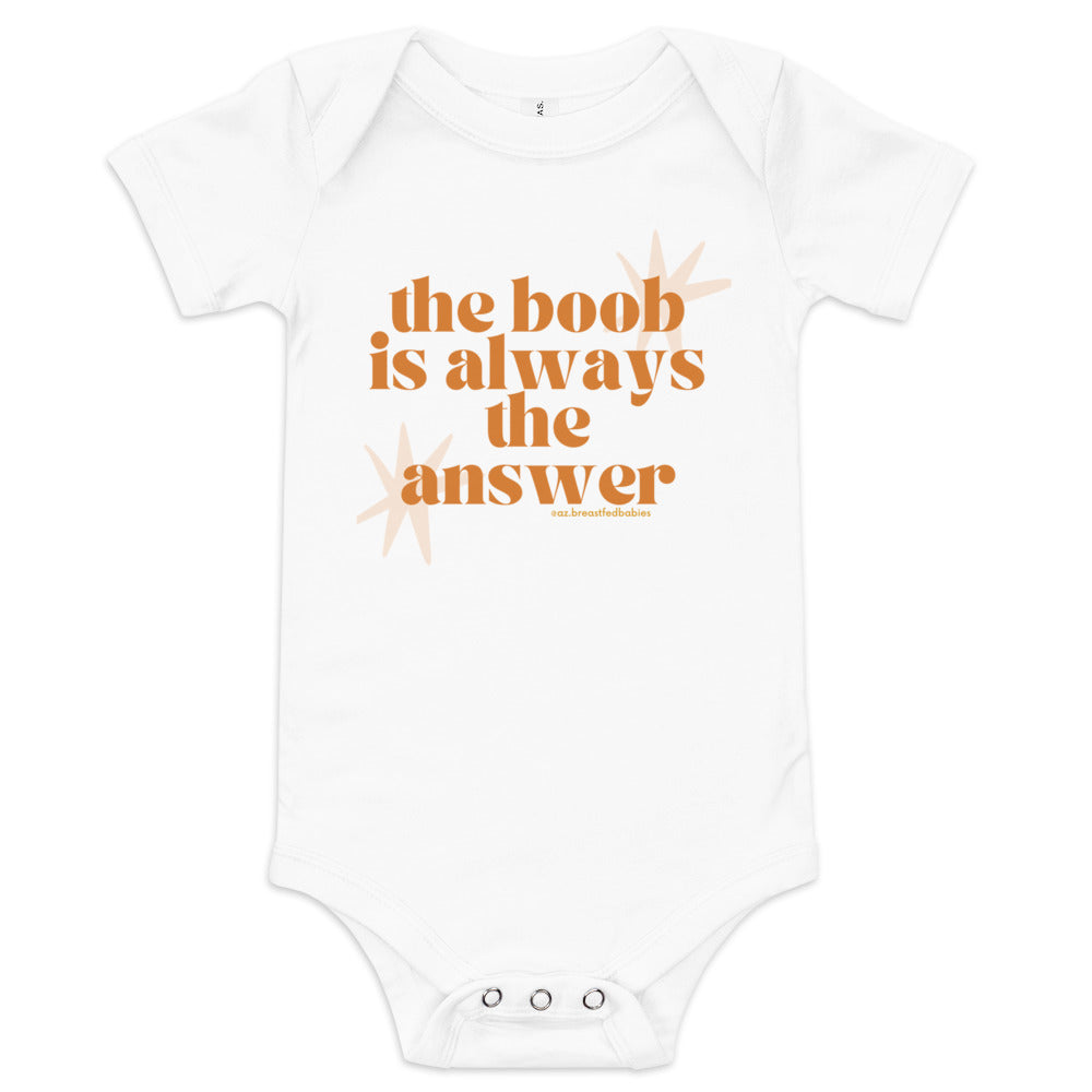 The Boob is the Answer Onesie