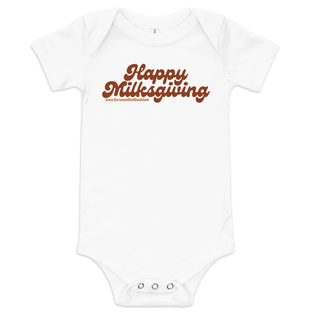 Happy Milksgiving Baby Onesie