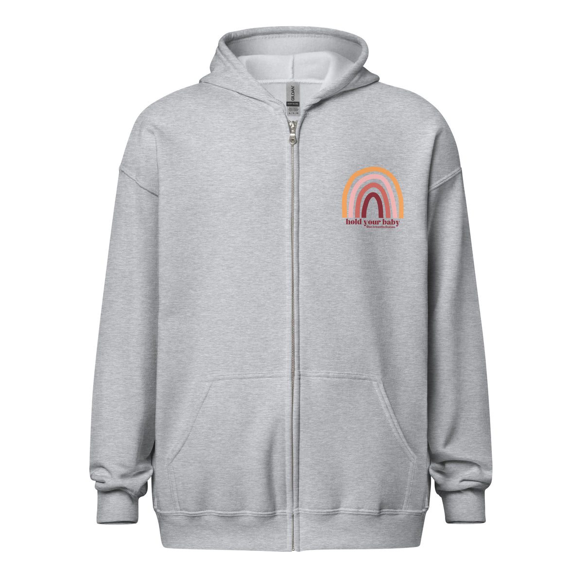 Hold Your Baby Unisex Zip Up Hoodie